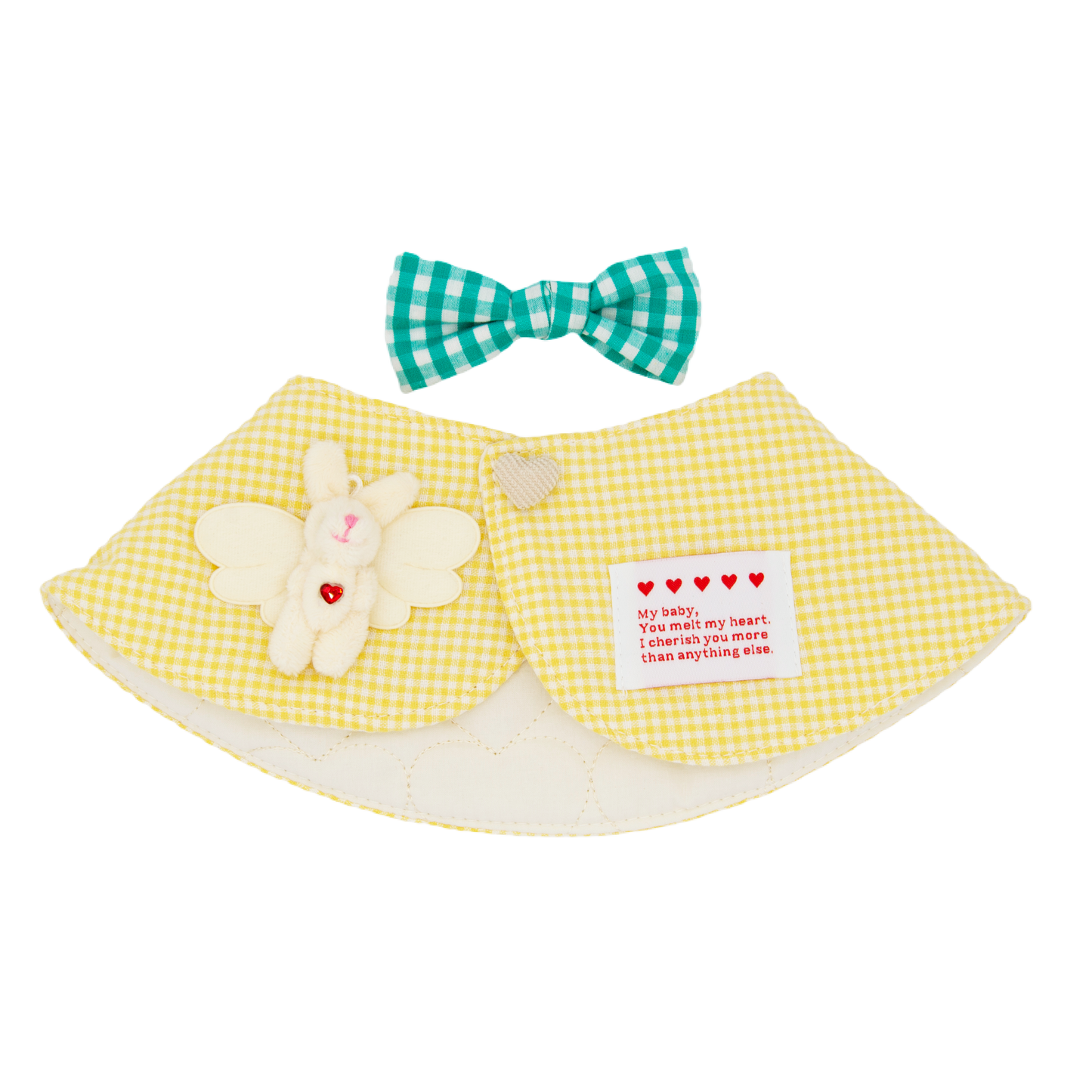 Plaid Dog Bandana(Lemon Yellow)