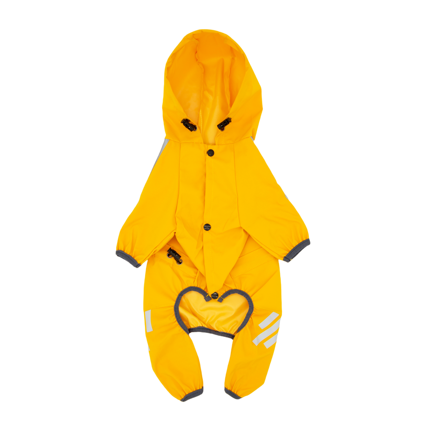 Waterproof Dog Raincoat(Mustard Yellow)(6-10lb)
