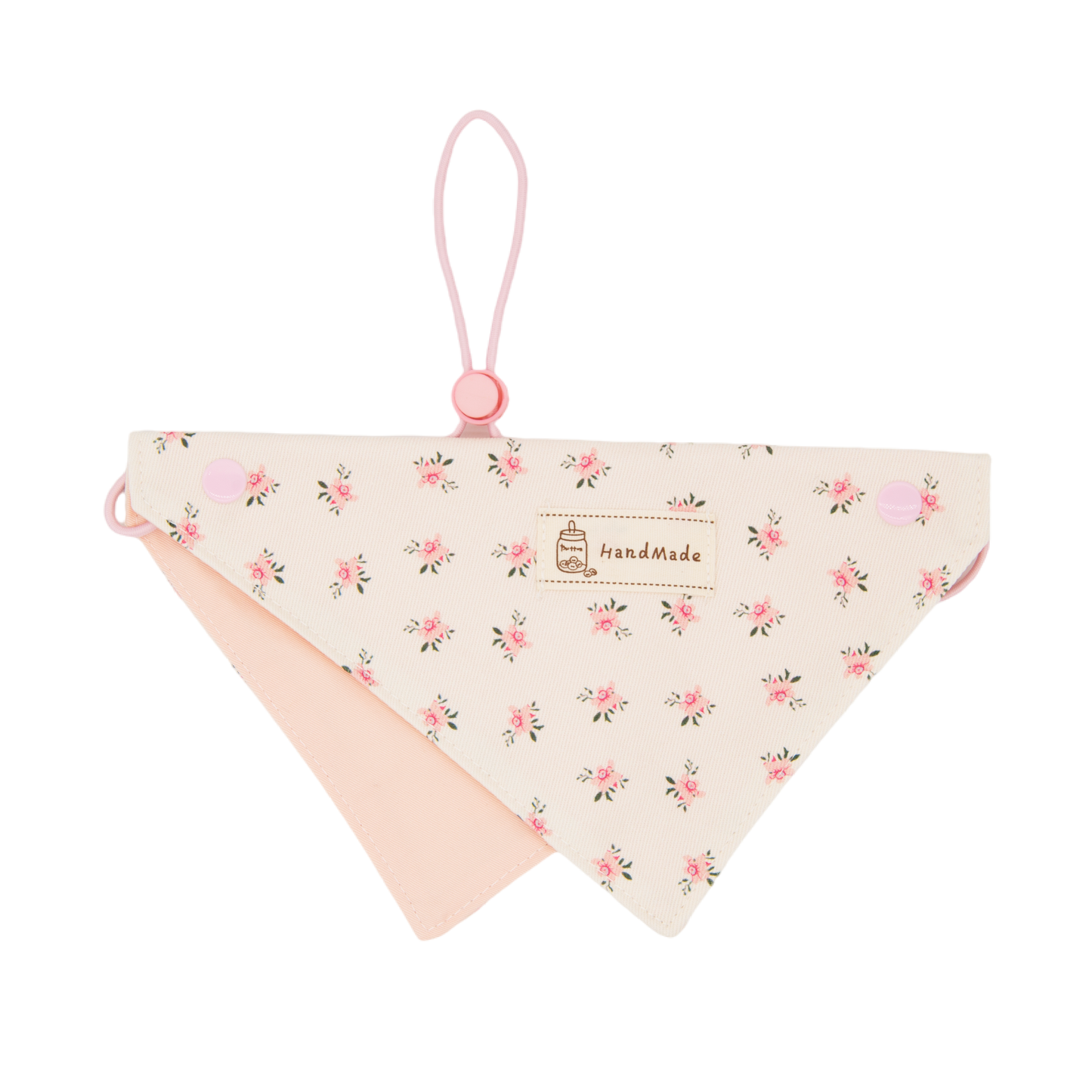 Macaron Dog Bandana(Pink Floral)