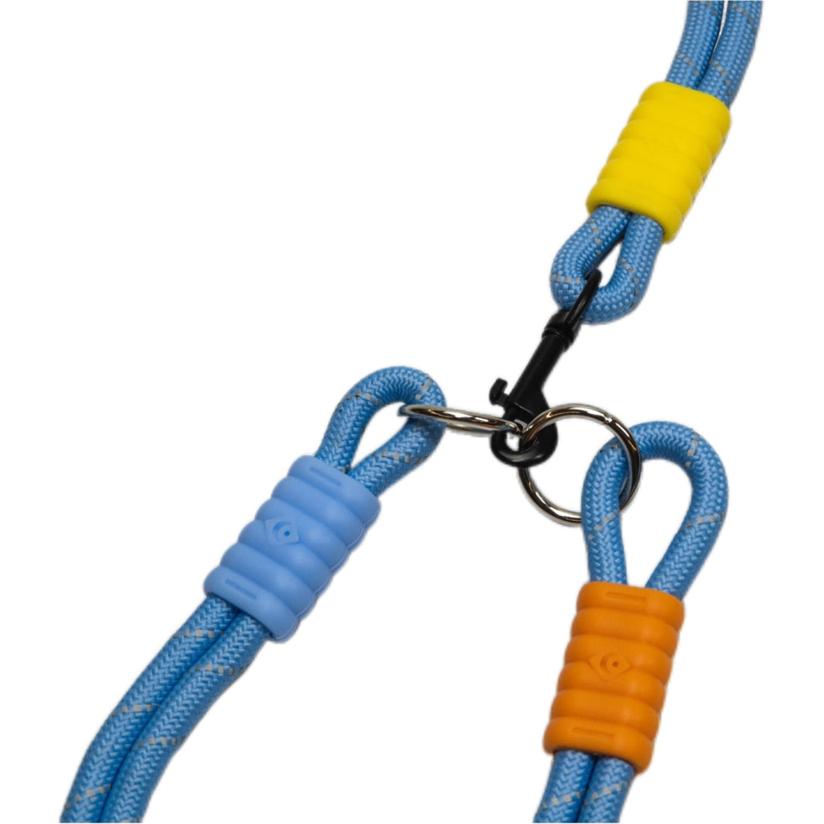 Heavy Duty Dog Collar & Leash Set with Comfort Padded Handle (Lake Blue)