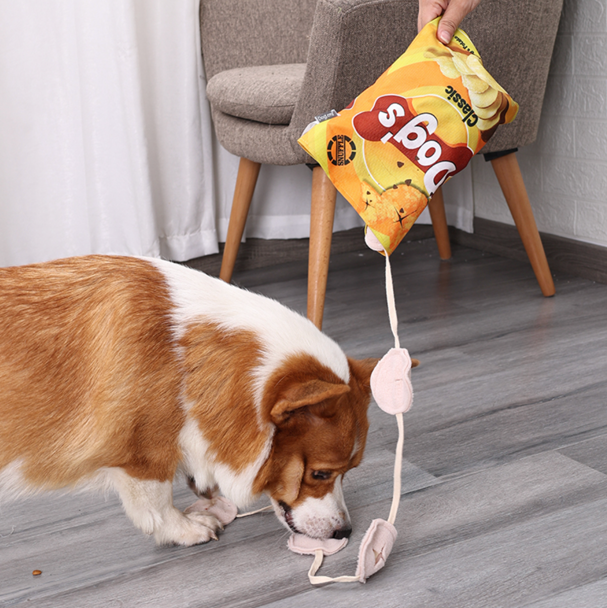 Chip Bag Snuffle Dogs Interactive Toy