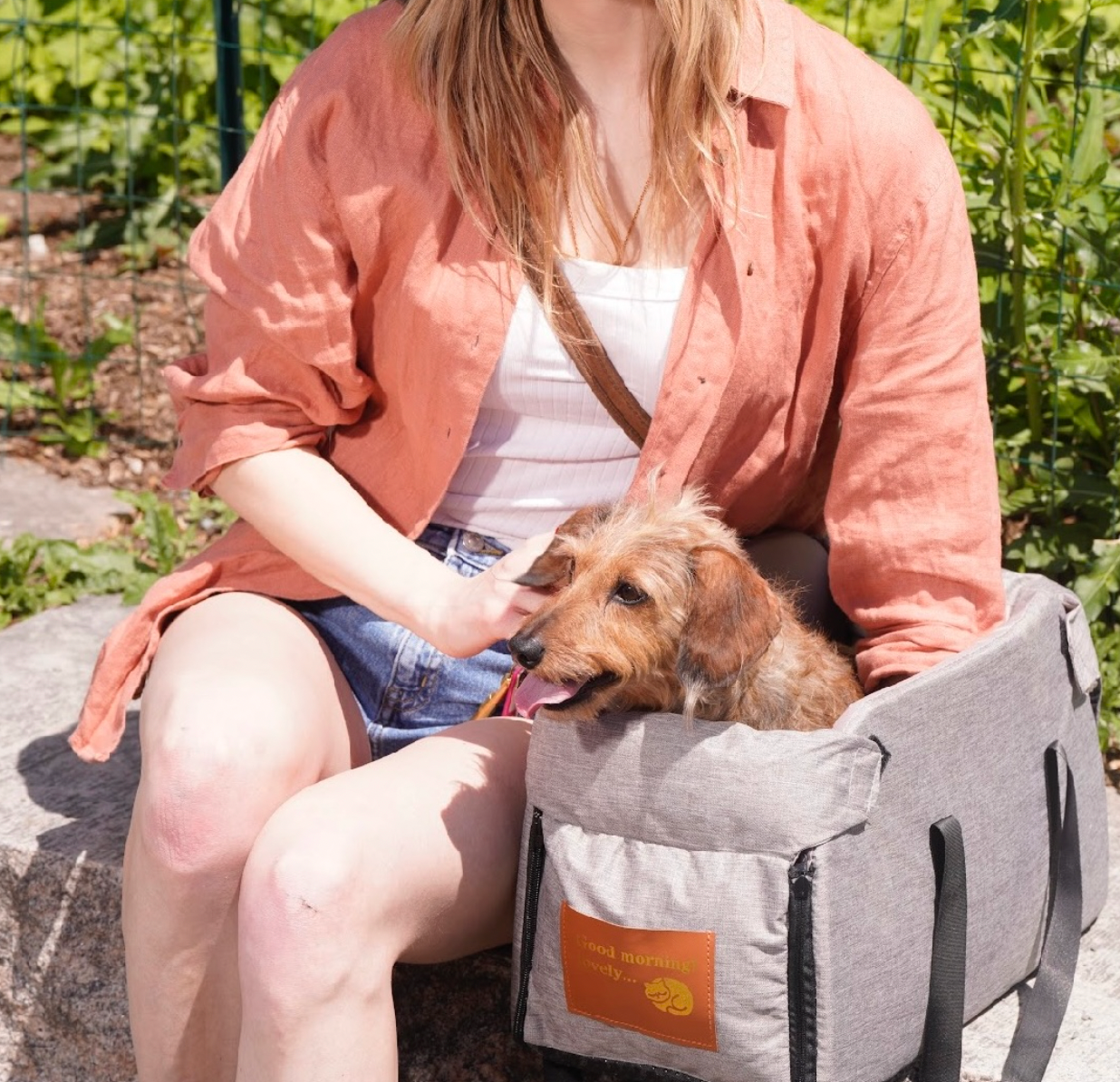 Small Dog Car Booster Seat with Thick Cushion(Gray)