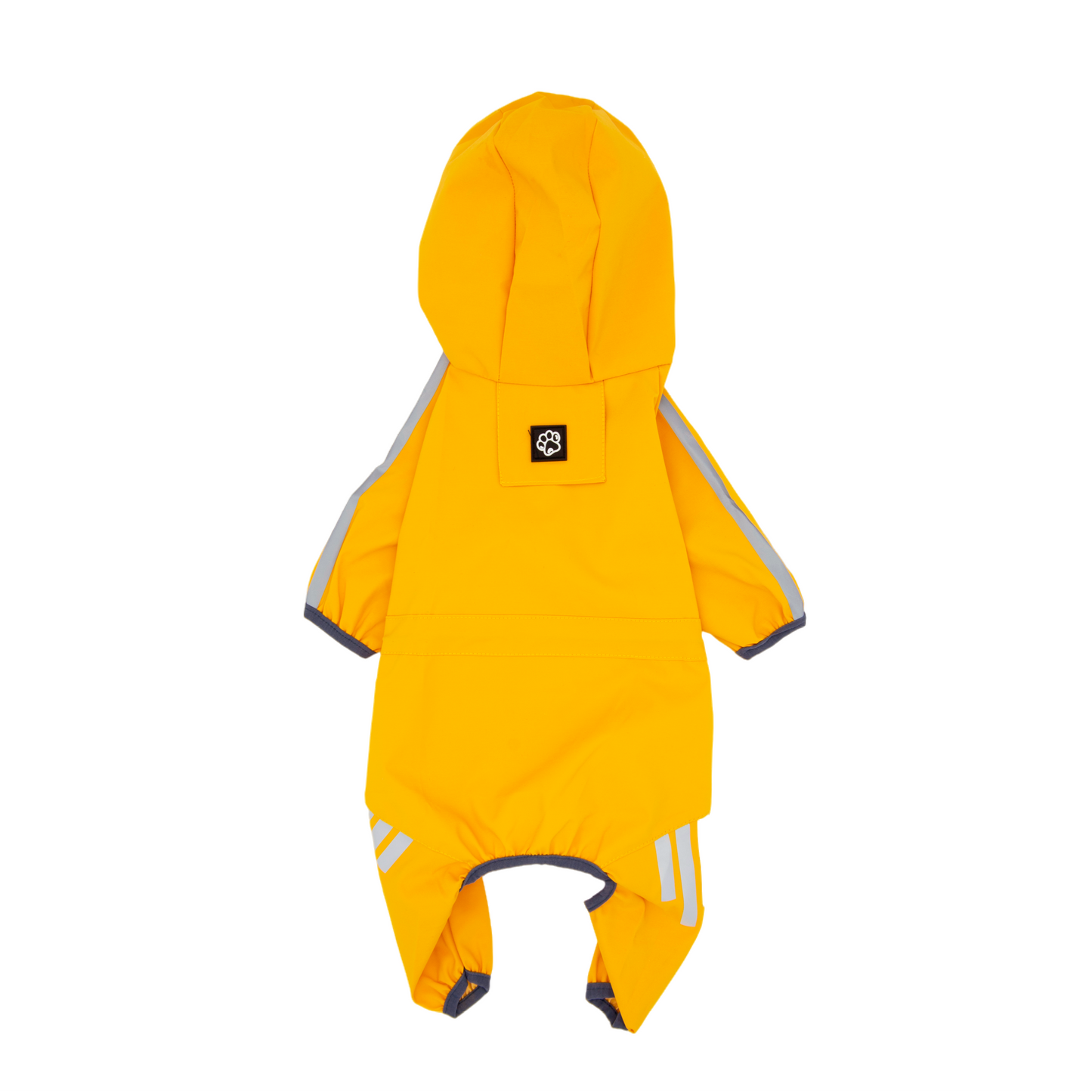 Waterproof Dog Raincoat(Mustard Yellow)(6-10lb)