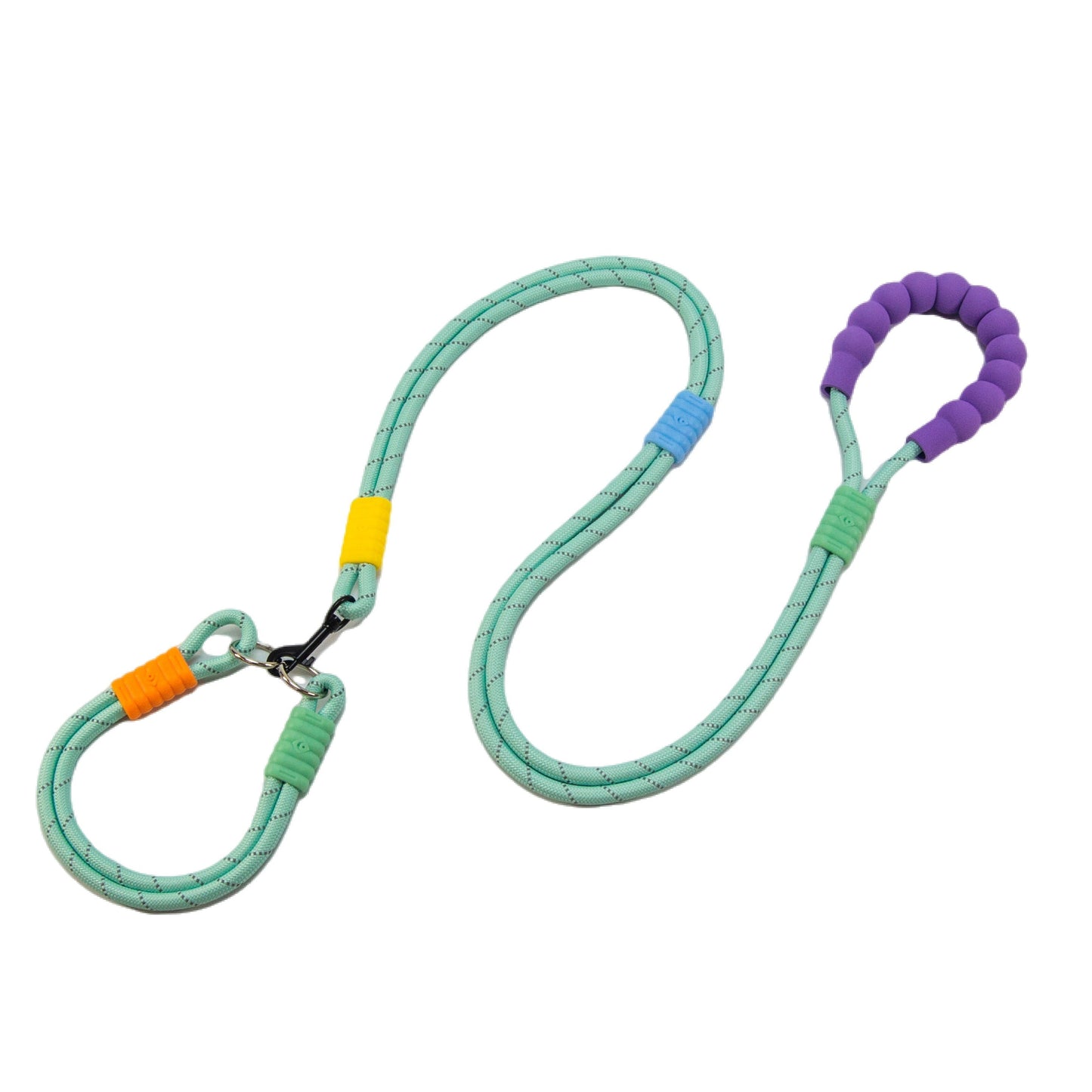 Heavy Duty Dog Collar & Leash Set with Comfort Padded Handle (Fresh Green)