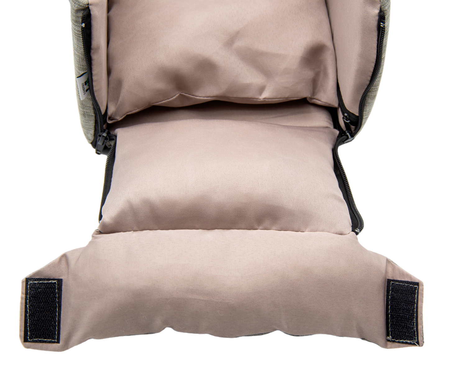 Small Dog Car Booster Seat with Thick Cushion(Gray)