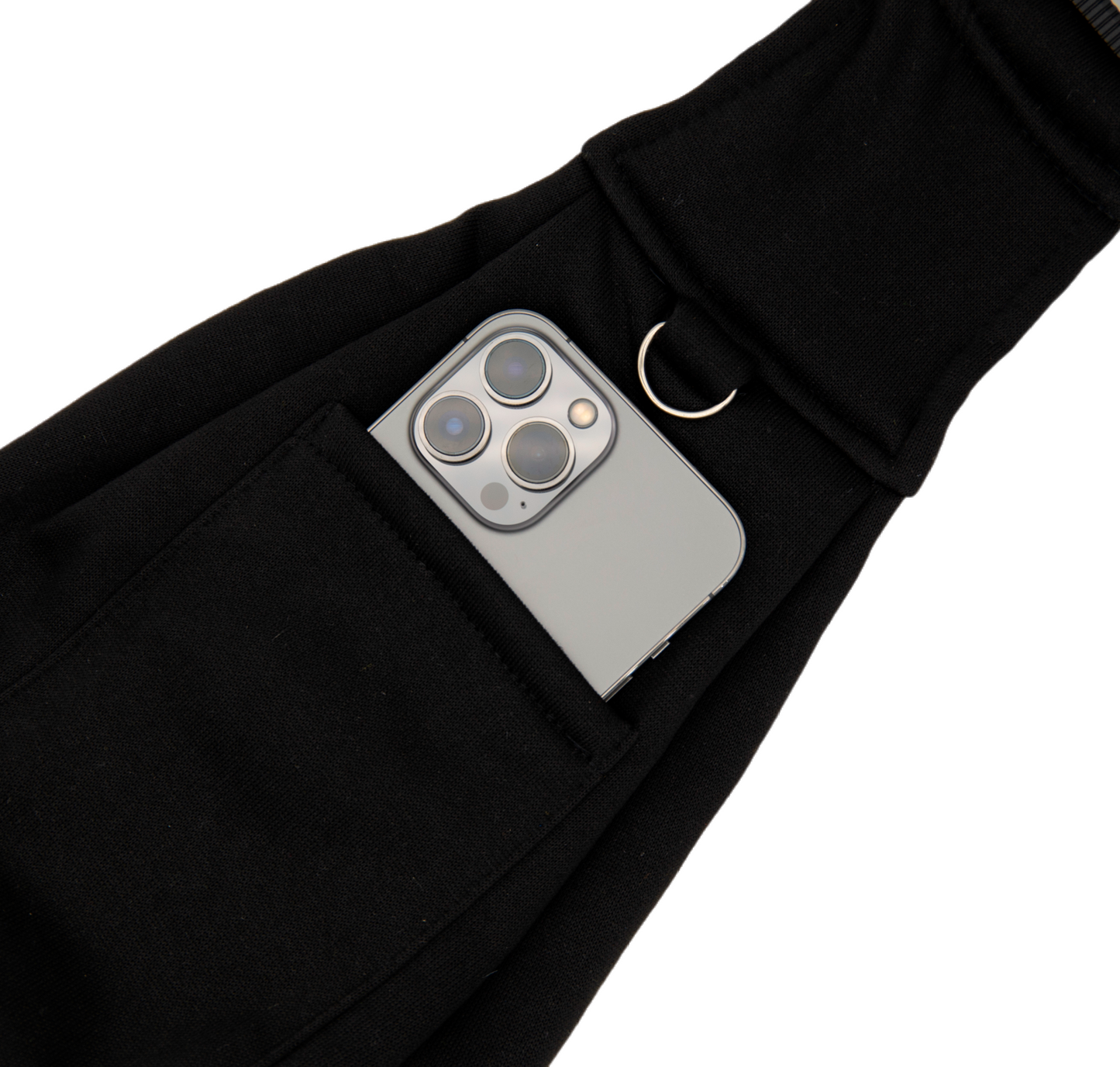 Travel Pet Sling Bag for Small Dogs (Black)