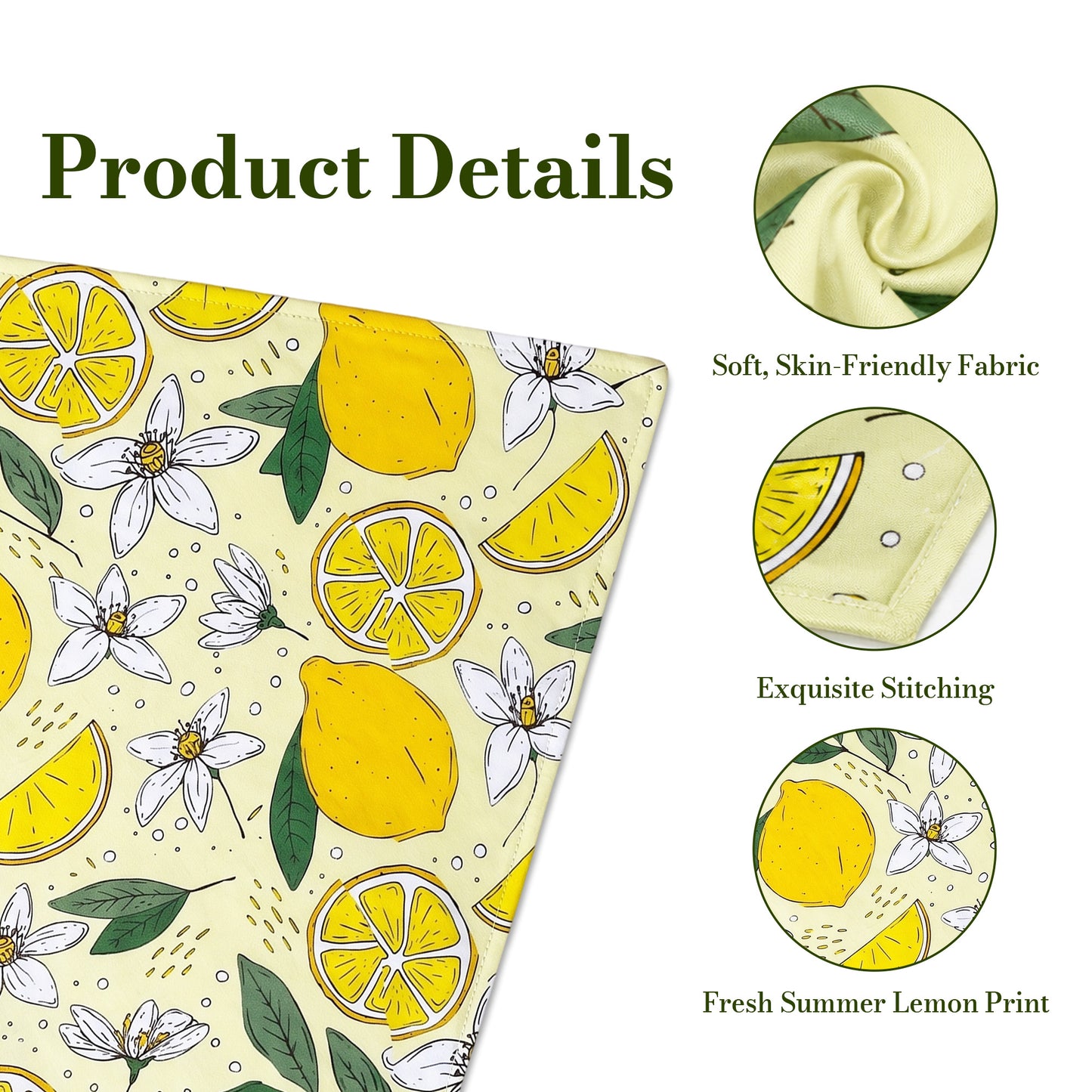 Matching Fruit Bandanas for Pets & Owners, Unisex Bandanas for Male & Female, Adjustable Summer Bandana