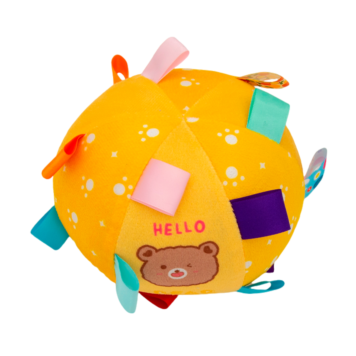 Hello Bear Grab Tabs Ball Toy for Dogs