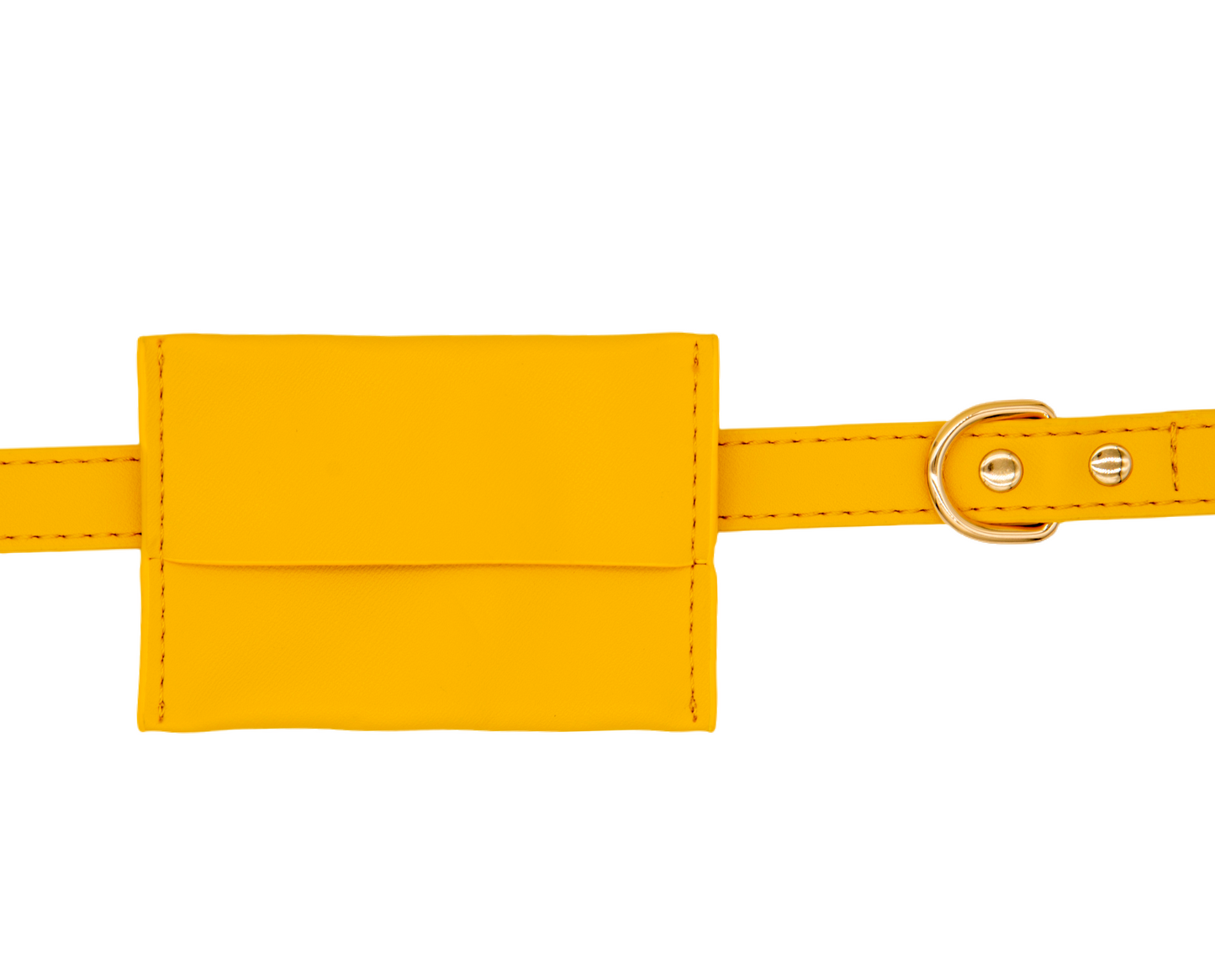 Small Dog PU Leather Harness & Leash Set (Fits Chest 26-50cm)(Sunshine Day Yellow)