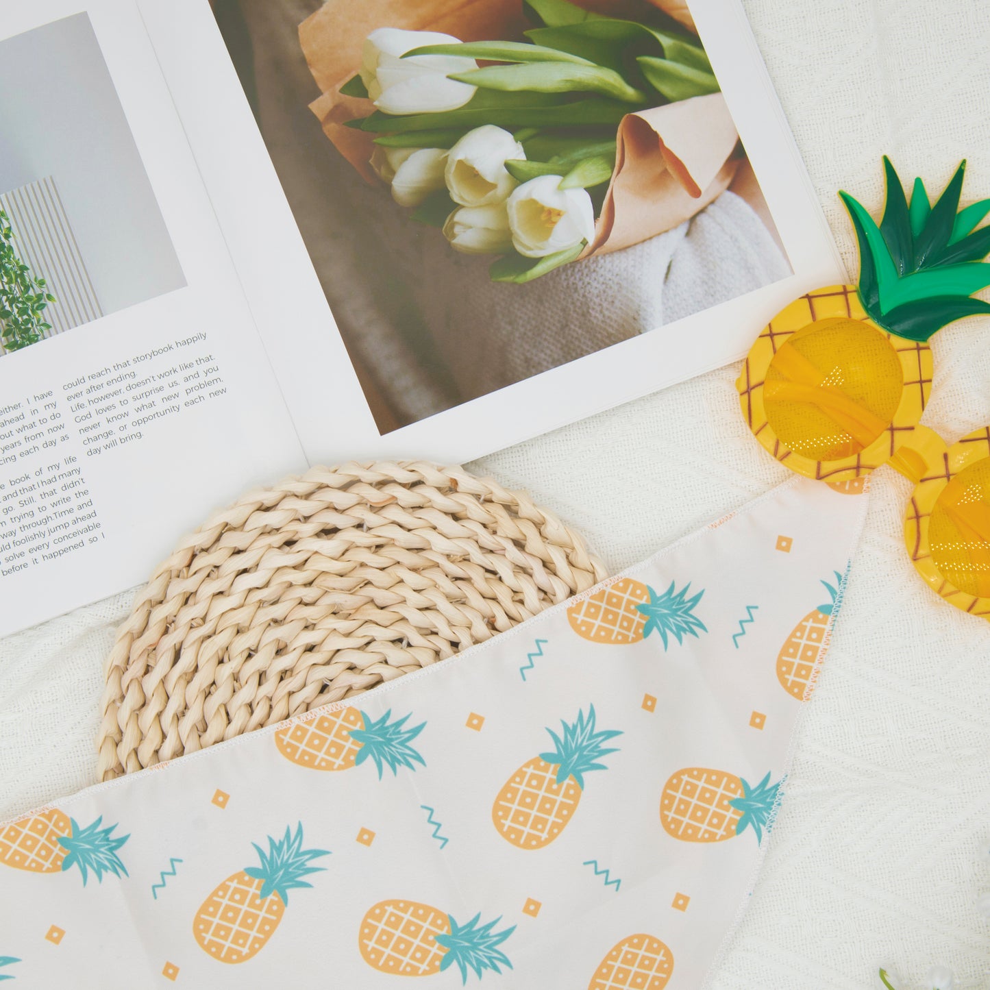 Fresh Fruit Dog Bandana(Pineapple)