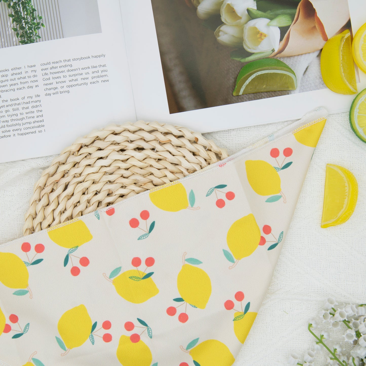 Fresh Fruit Dog Bandana(Lemon)