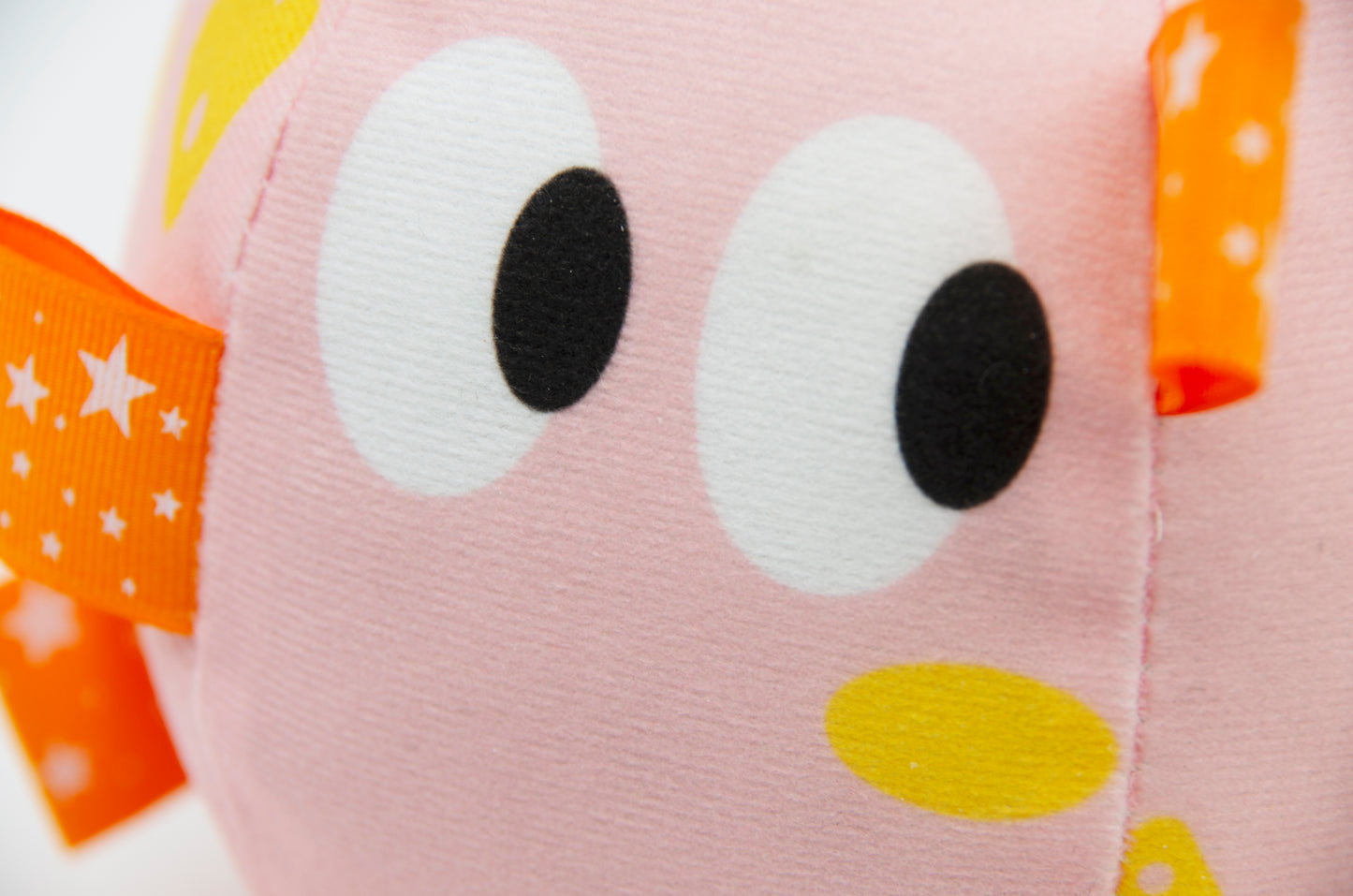 Big Eyed Grab Tabs Pup Ball Toy(Pink Mochi)