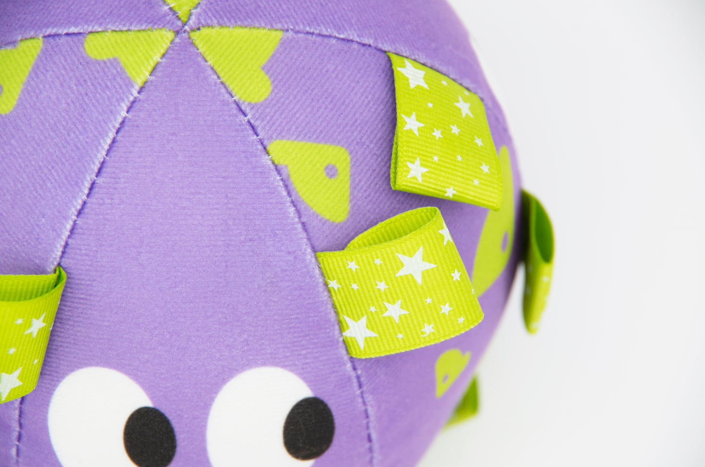 Big Eyed Grab Tabs Pup Ball Toy (Grape Pop)