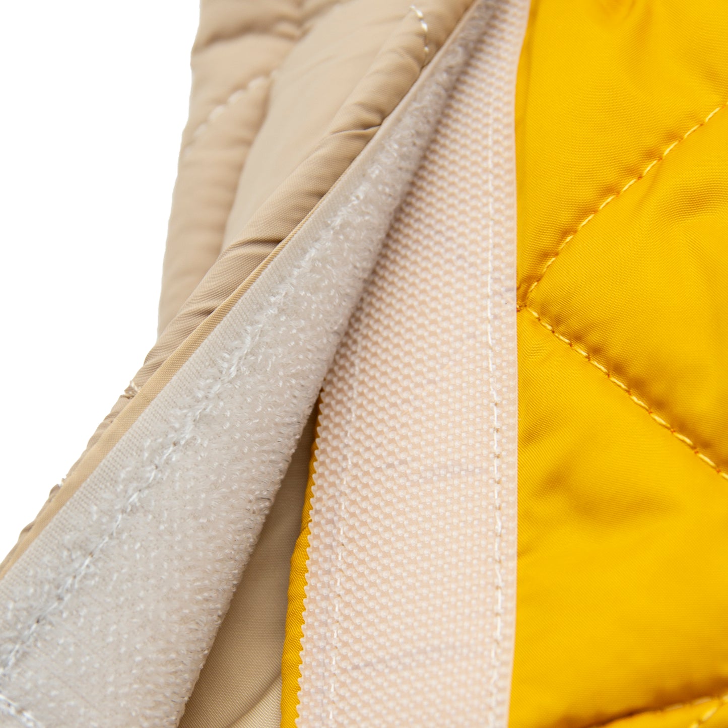 Quilted Warmth & Reflective Dog Coat — Lightweight, Secure & Adjustable (Warm Beige)