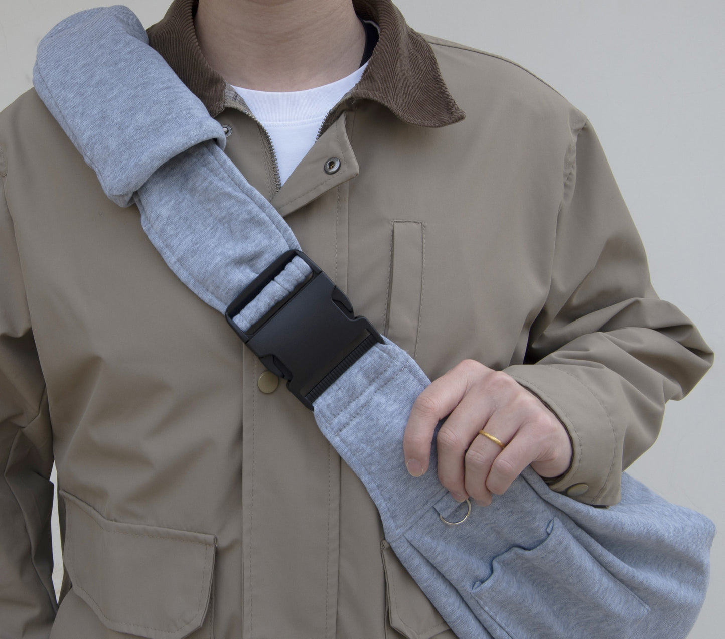 Travel Pet Sling Bag for Small Dogs (Gray)