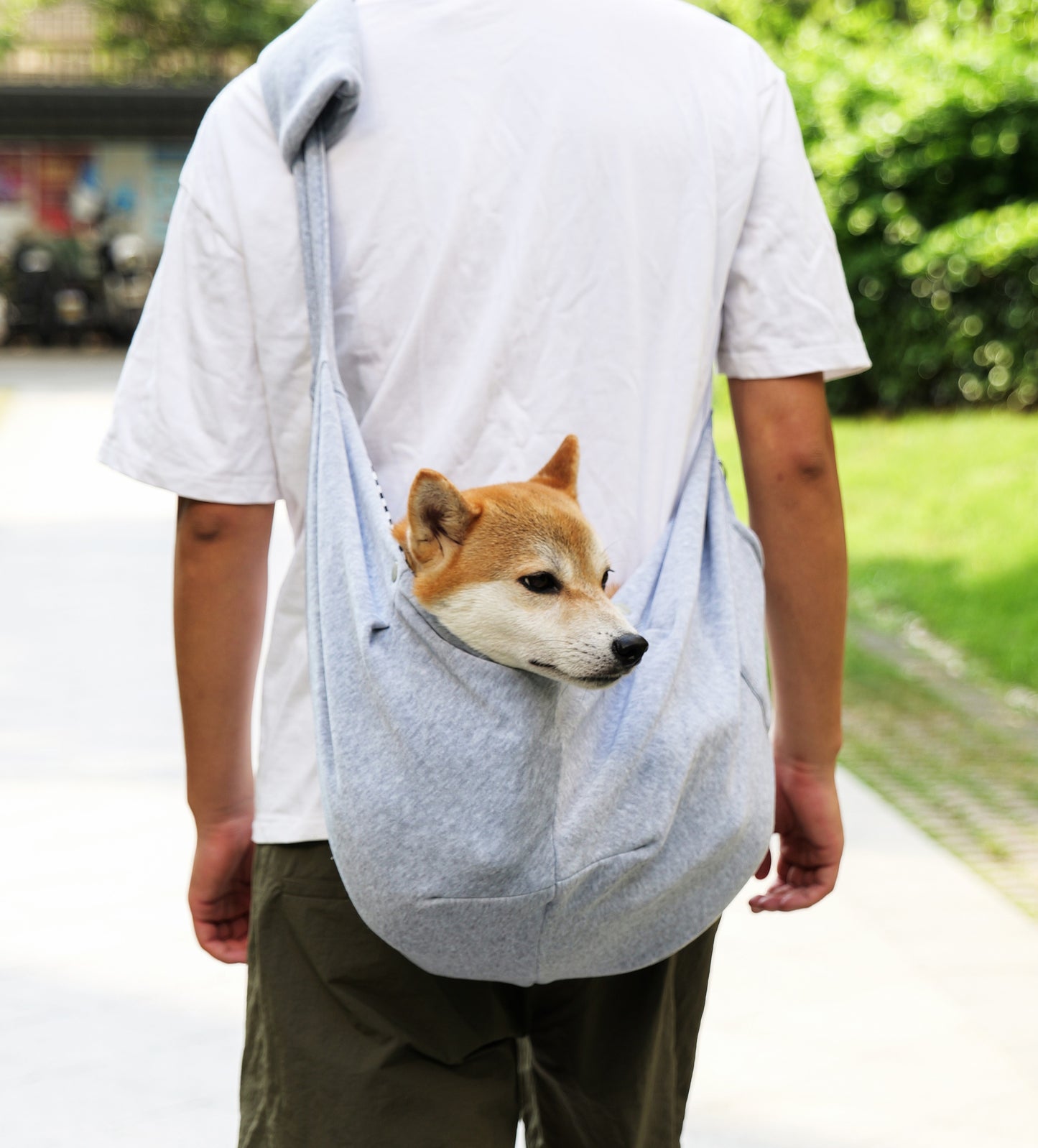 Travel Pet Sling Bag for Small Dogs (Gray)