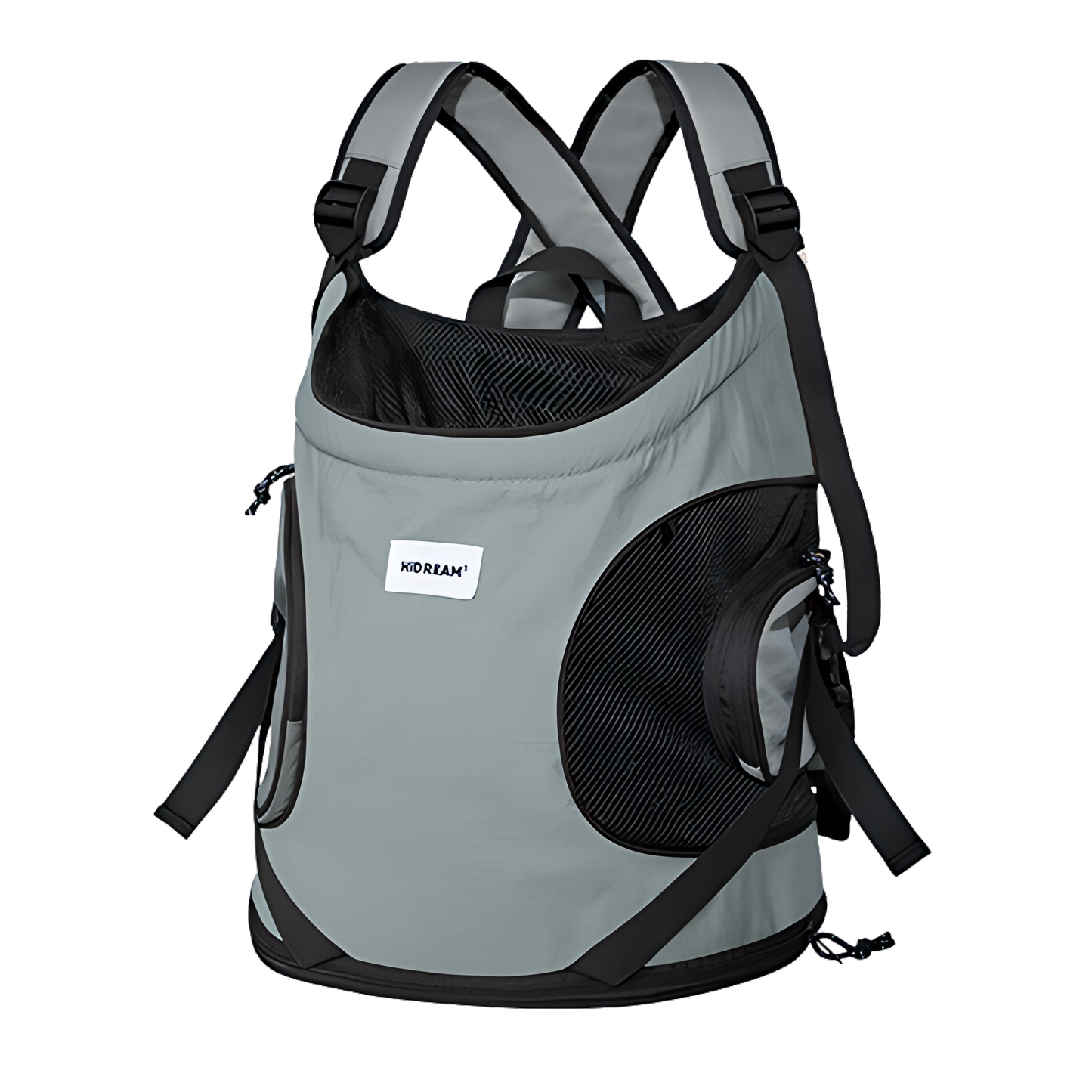 Breathable Canvas Dog Carrier Backpack, Forward Facing(Volcano Gray)