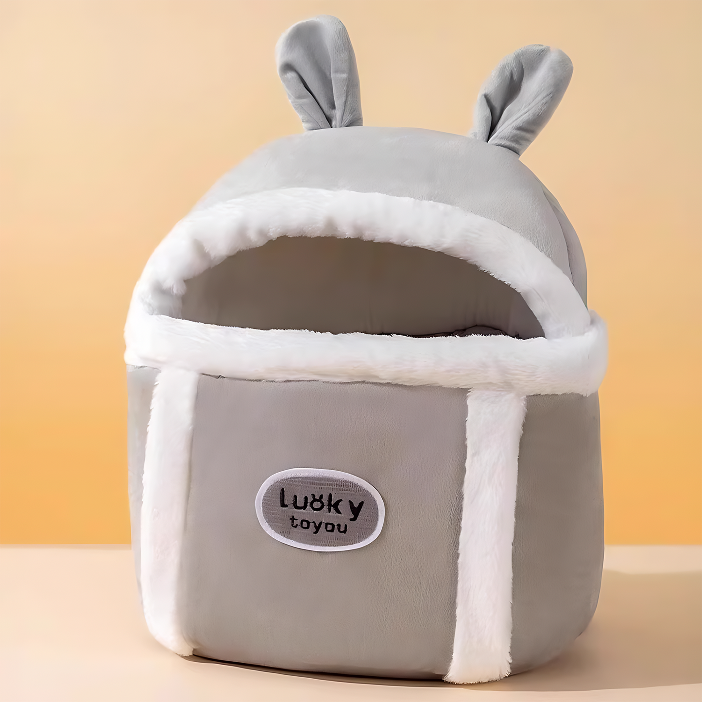 Travel Pet Carrier Bag; Breathable sling for small dogs and cats (5-10lbs)(Fluffy Bunny Gray)