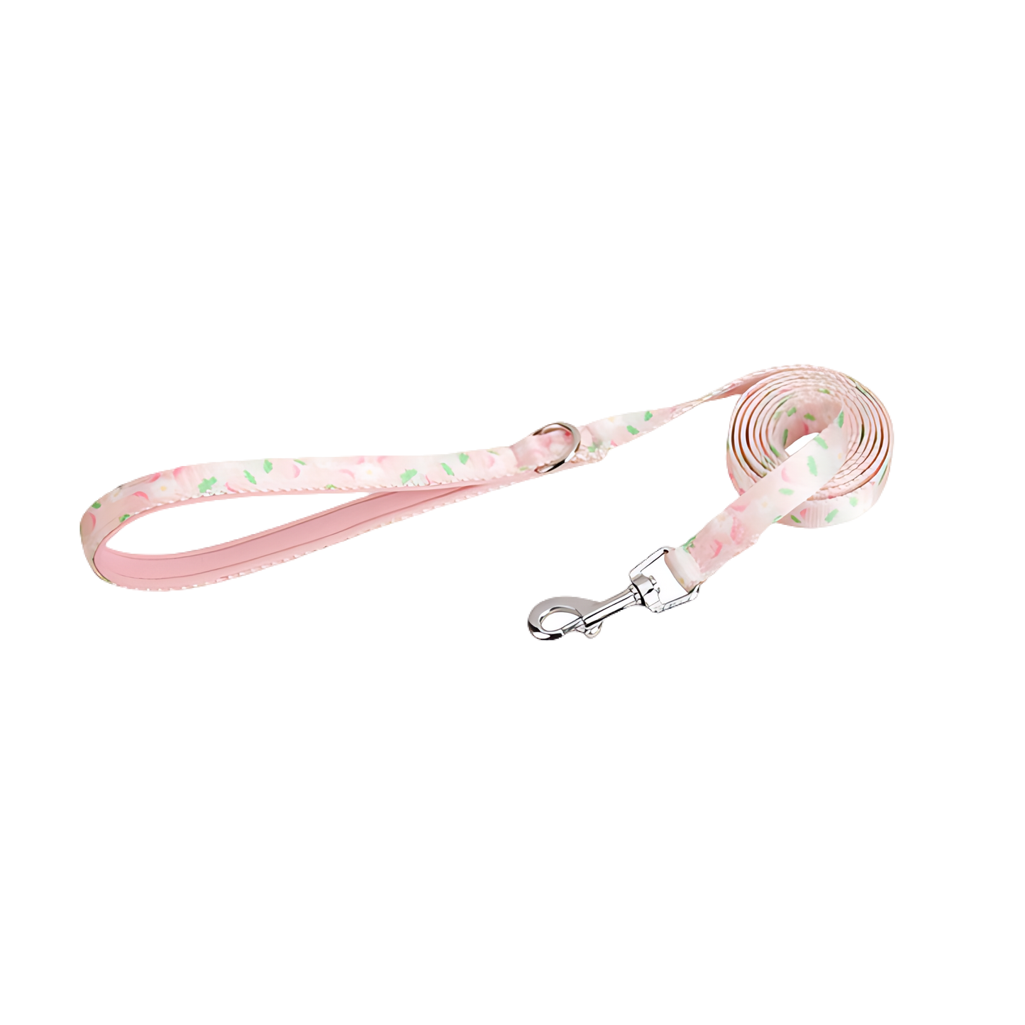 Dog Summer Fruit Breathable Harness & Leash Set(Peach Pink)