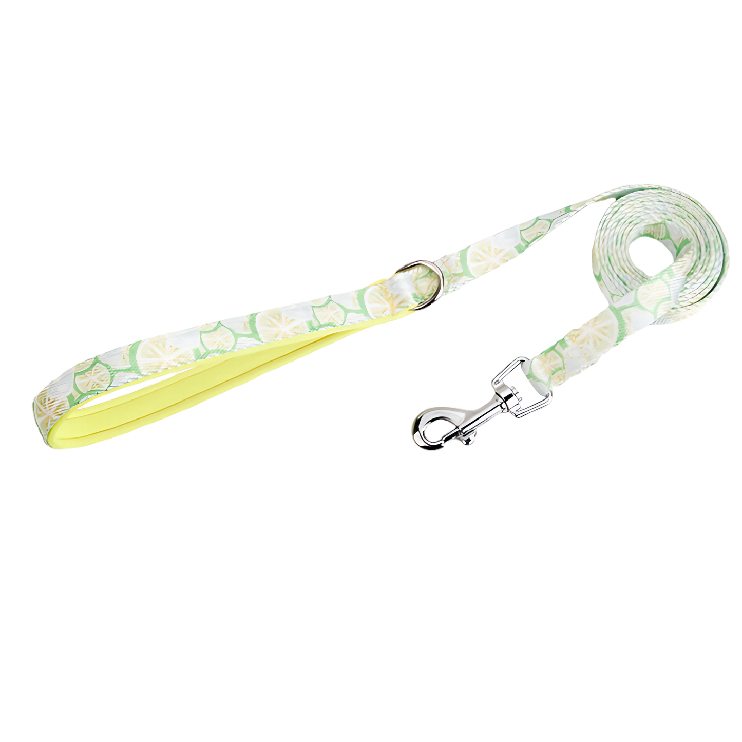 Dog Summer Fruit Breathable Harness & Leash Set(Lemon Green)