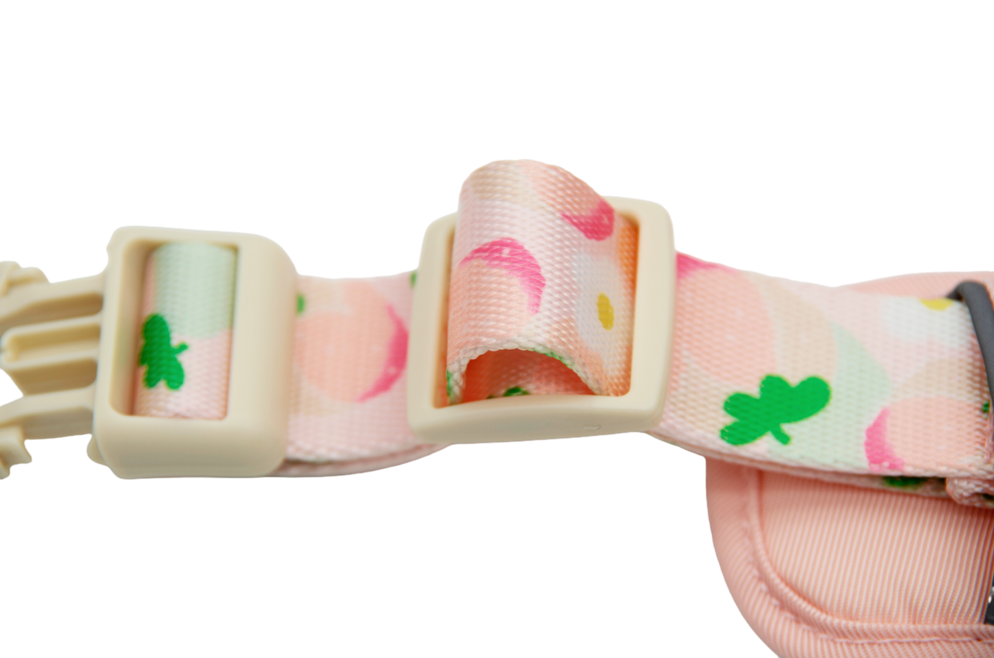 Dog Summer Fruit Breathable Harness & Leash Set(Peach Pink)