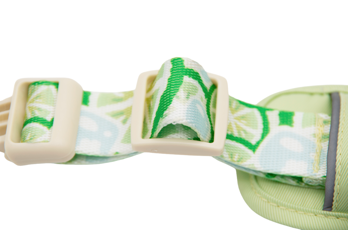 Dog Summer Fruit Breathable Harness & Leash Set(Lemon Green)