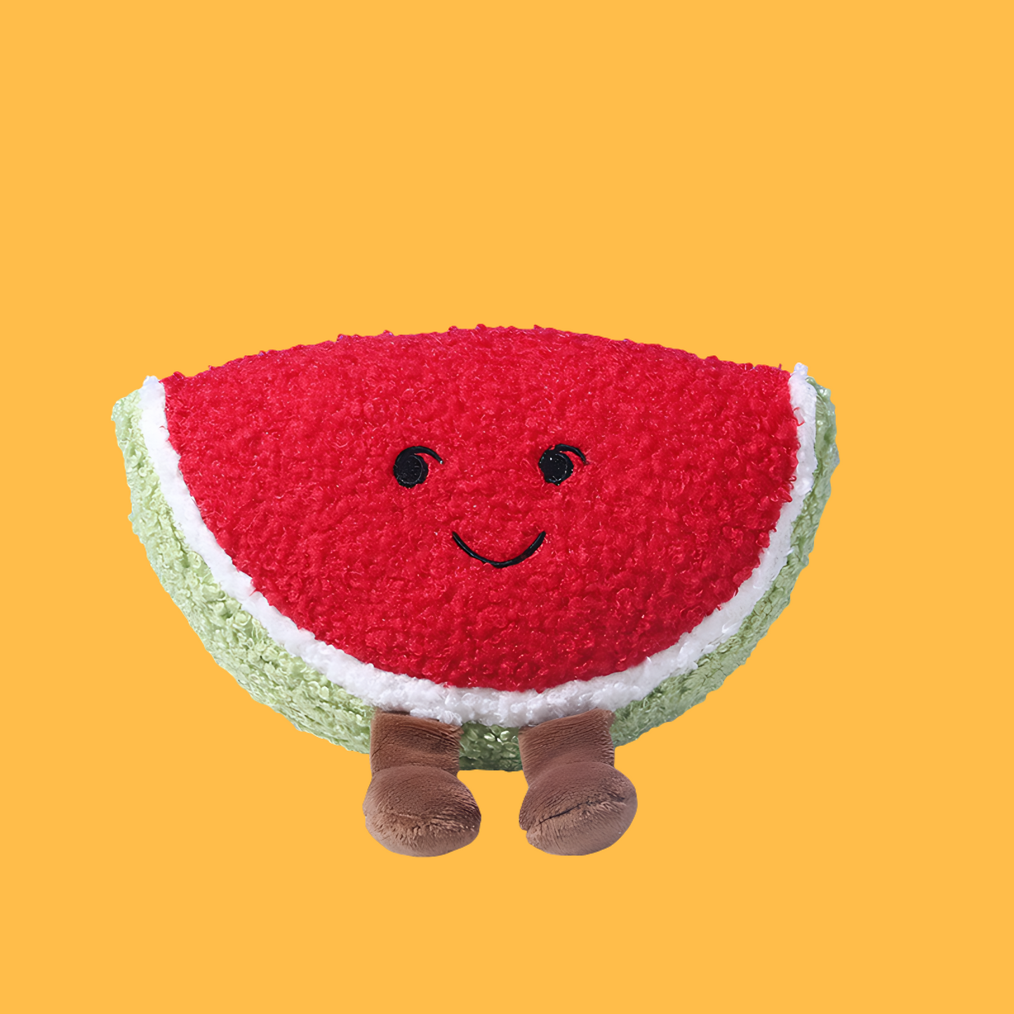 Plush Fruit Squeaky Dog Toy(Watermelon)