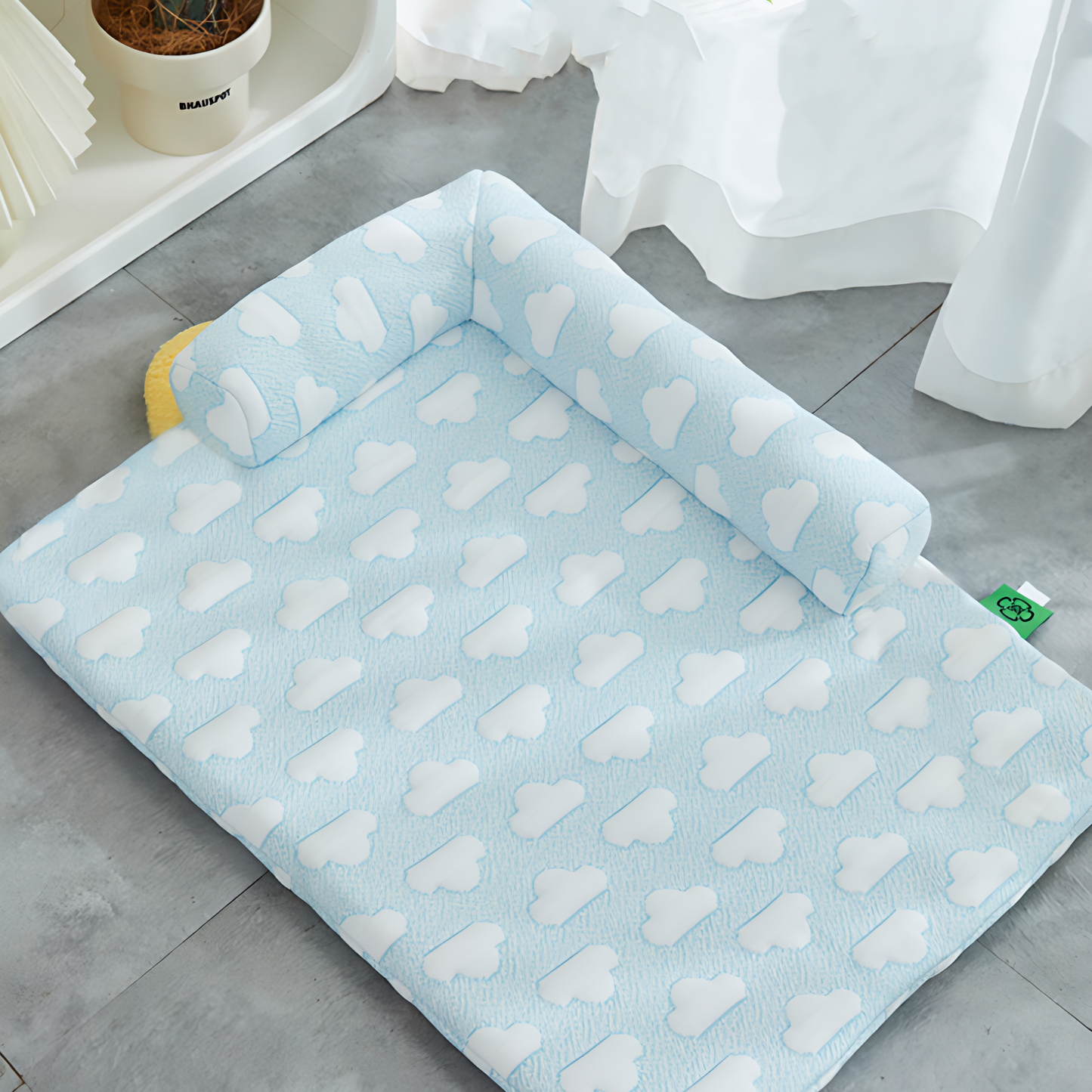 Cooling Mat Bolster Dog and Cat Bed