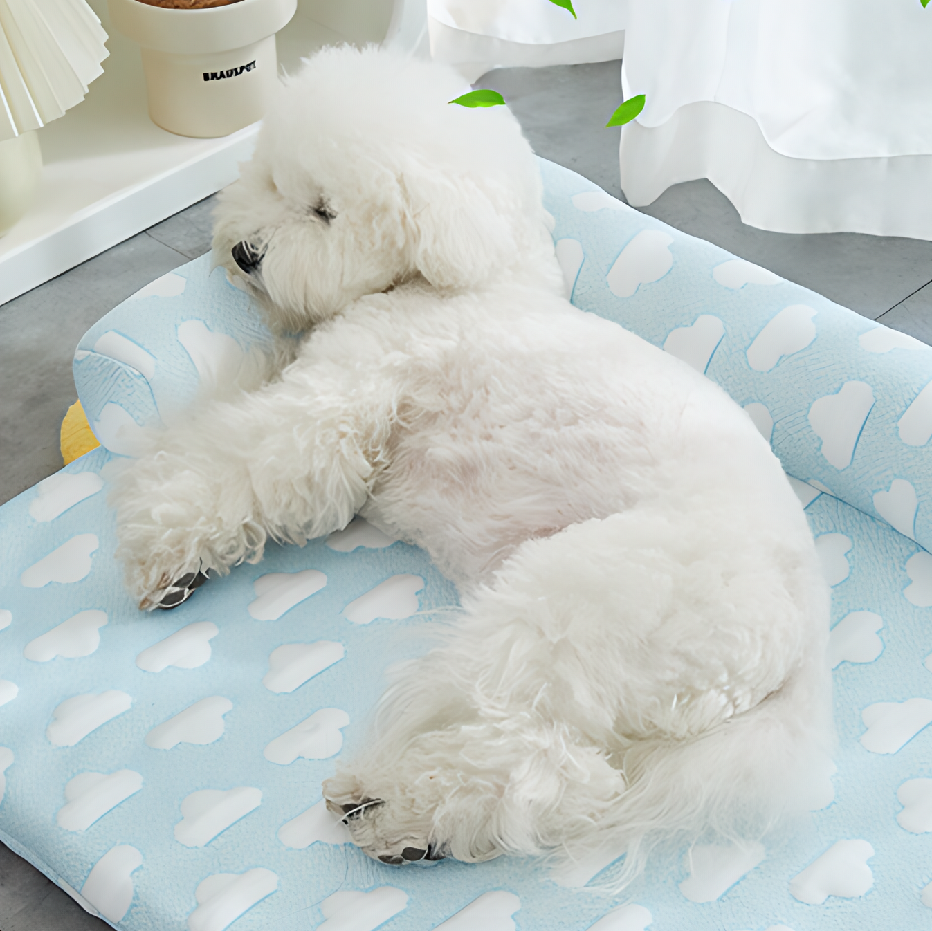 Cooling Mat Bolster Dog and Cat Bed
