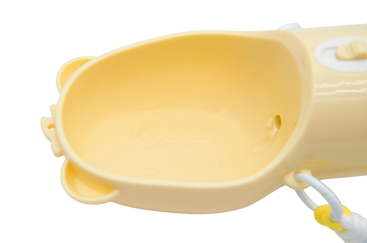 Portable Leak Proof Dog Water Bottle with Food Container(Yellow)