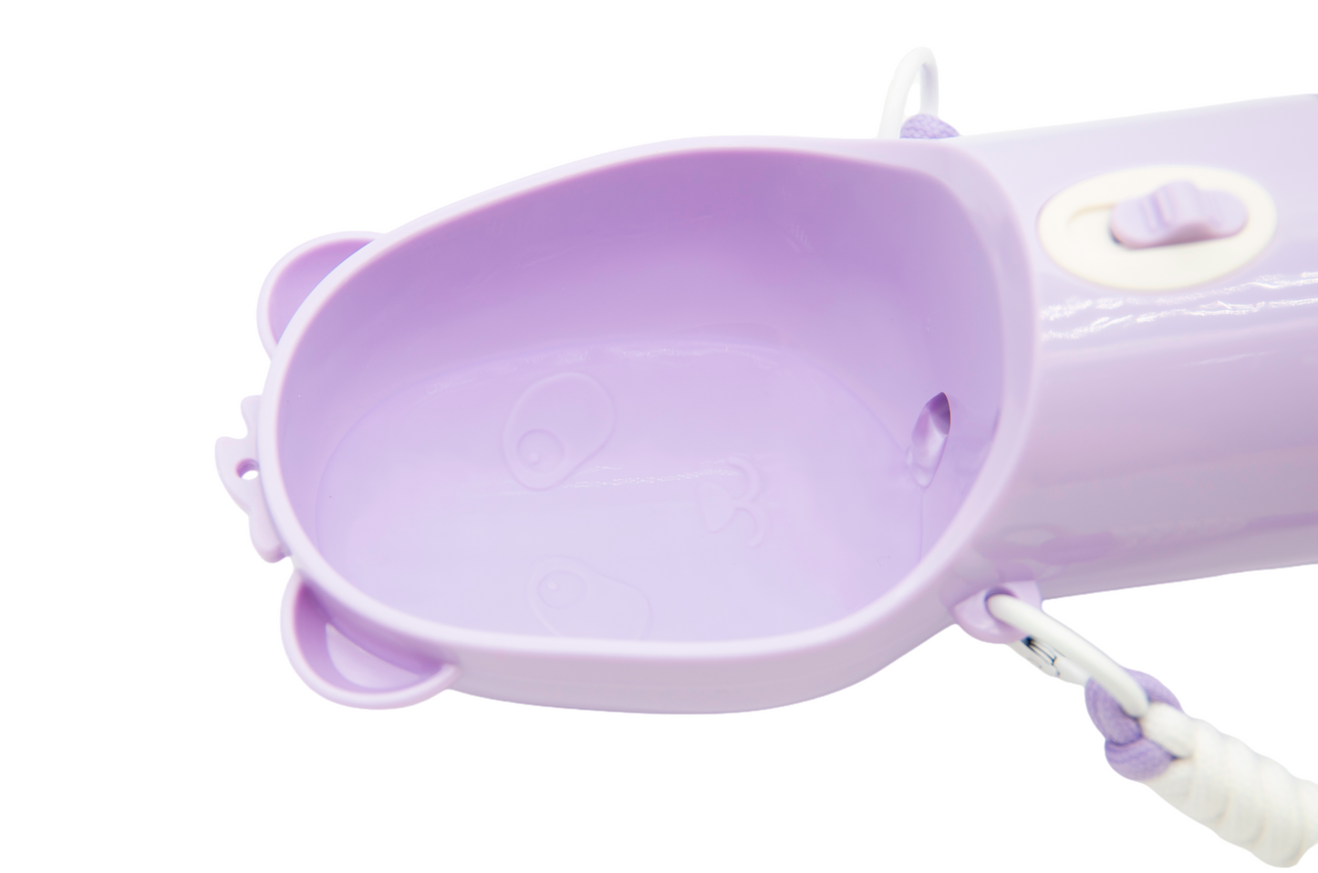 Portable Leak Proof Dog Water Bottle with Food Container(Purple)