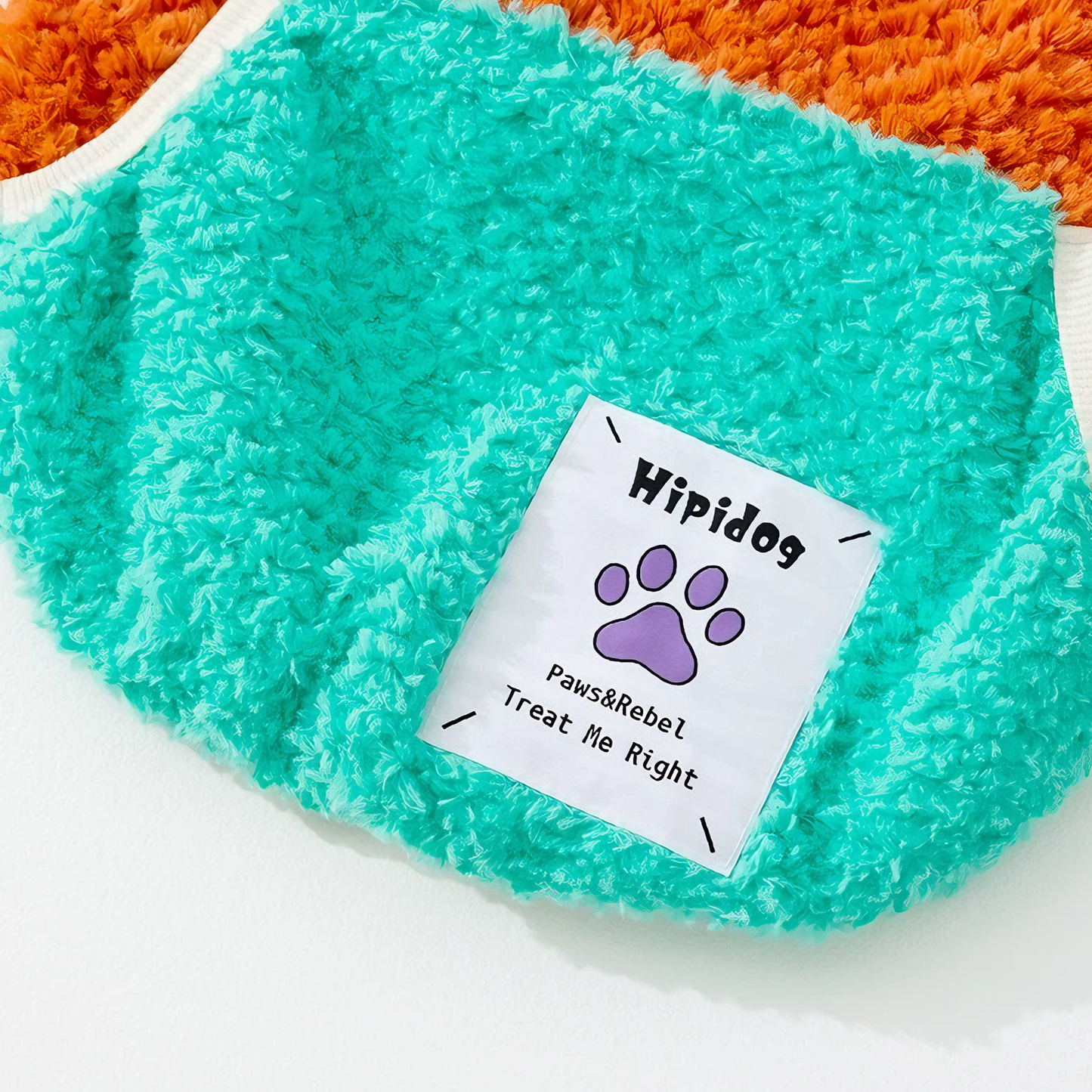 Autumn-Winter Plush Sweater for Large Dogs — Cozy, Stylish & Functional (Dello Hood Orange)