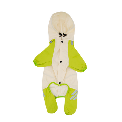 Waterproof Dog Raincoat(Forest Green)(6-10lb)