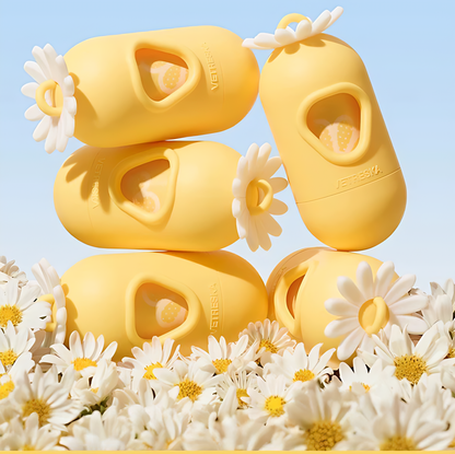 Dog Poop Bag Dispenser with Daisy Scented Bags