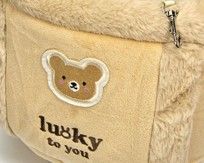 Travel Pet Carrier Bag; Breathable sling for small dogs and cats (5-10lbs)(Teddy Bear Brown)
