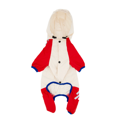 Waterproof Dog Raincoat for Small Dogs(Cherry Red)