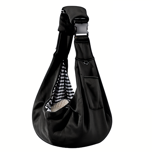 Travel Pet Sling Bag for Small Dogs (Black)