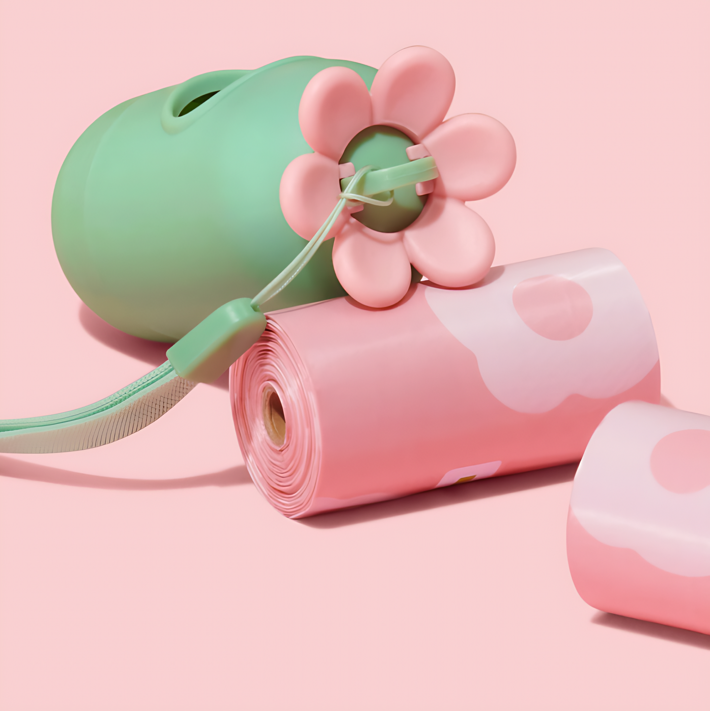 Dog Poop Bag Dispenser with Flora Scented Bags
