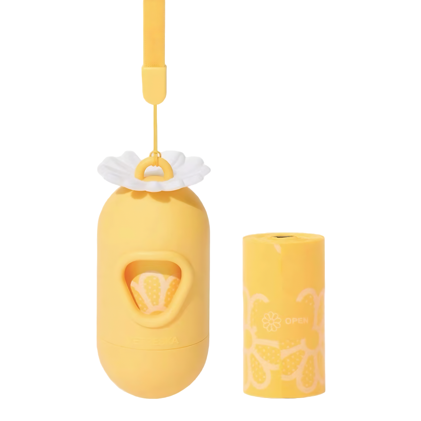 Dog Poop Bag Dispenser with Daisy Scented Bags