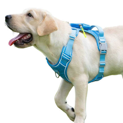 Waterproof & Anti-Pull Adventure Harness with Mini Backpack(Sky Blue)