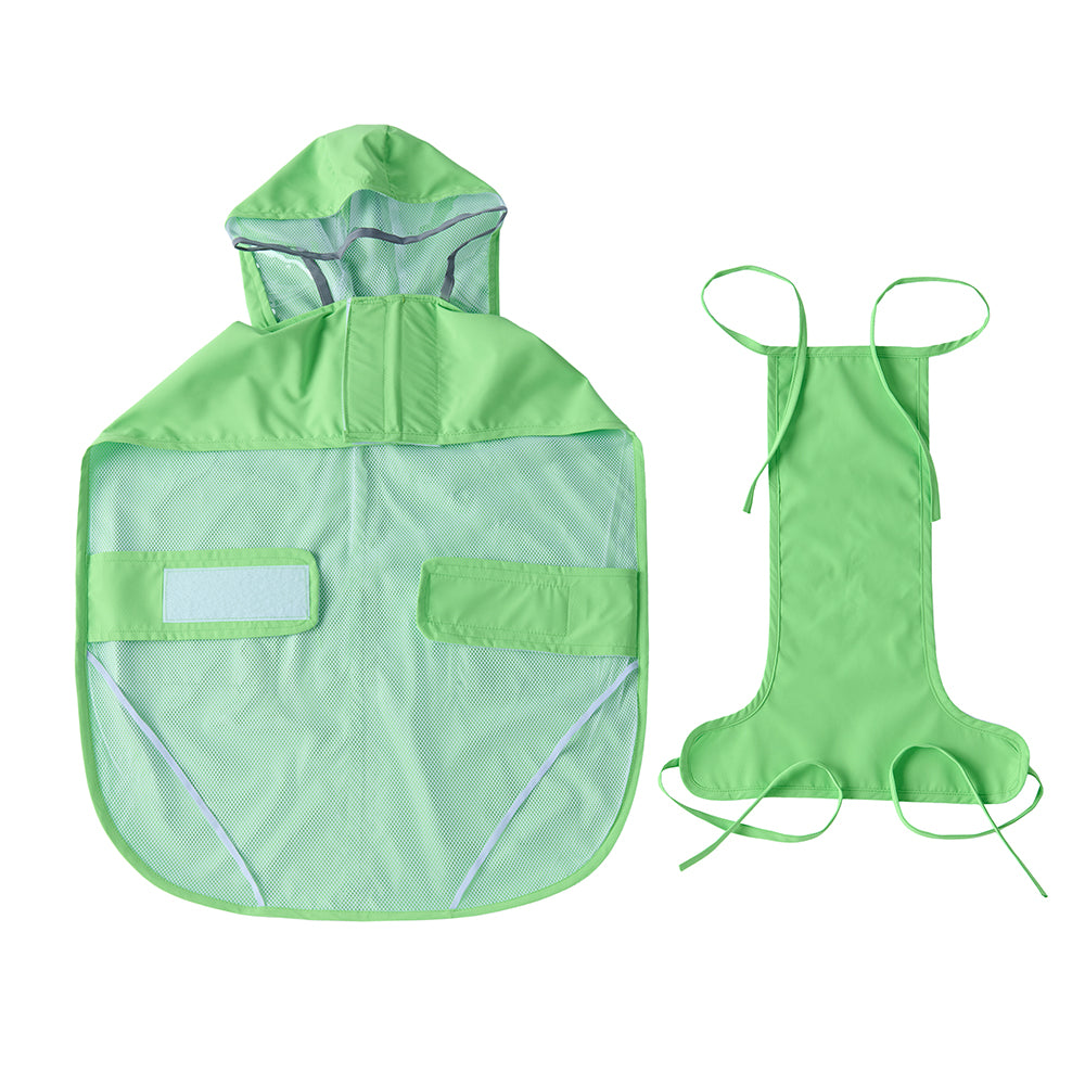 Waterproof Dog Raincoat for Medium & Large Dogs(Apple Green Green)