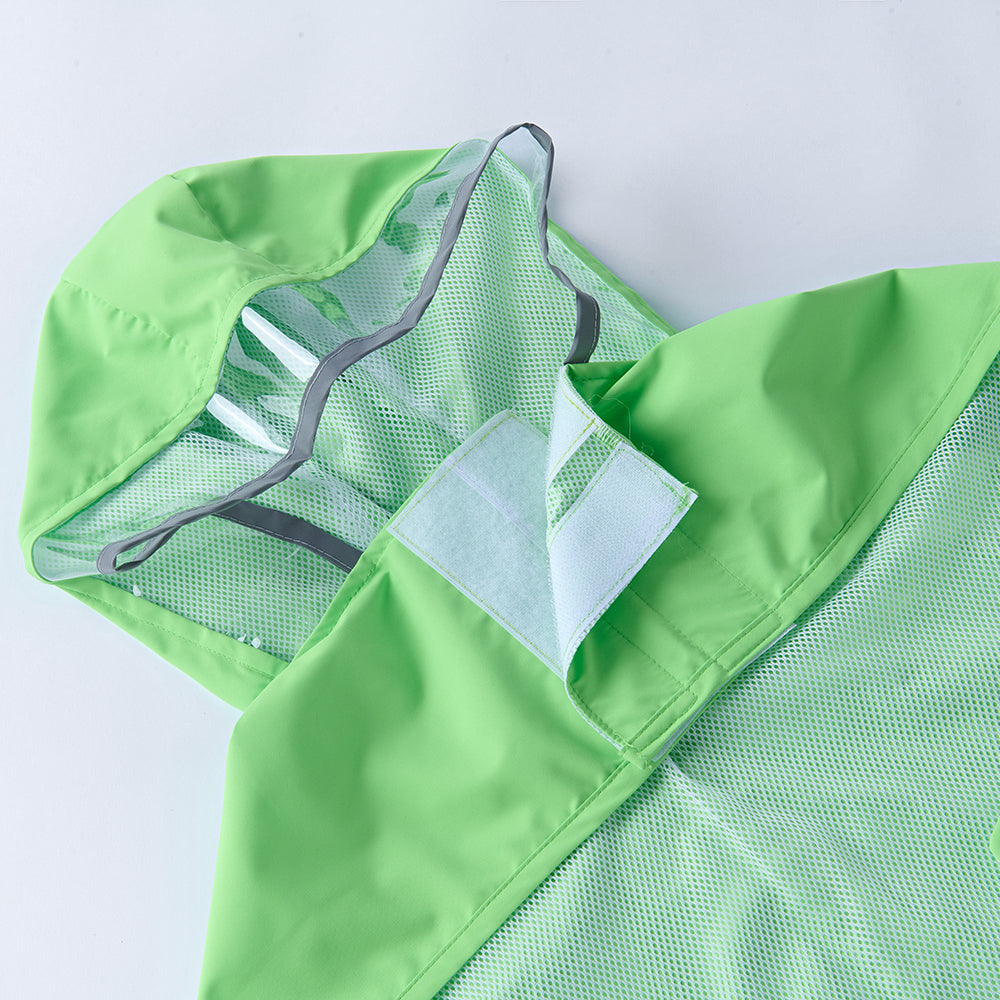 Waterproof Dog Raincoat for Medium & Large Dogs(Apple Green Green)