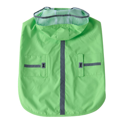 Waterproof Dog Raincoat for Medium & Large Dogs(Apple Green Green)