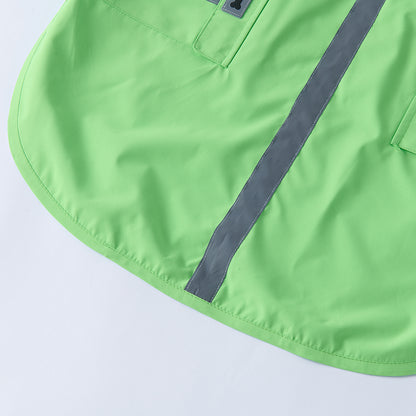 Waterproof Dog Raincoat for Medium & Large Dogs(Apple Green Green)