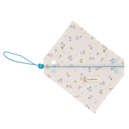 Macaron Dog Bandana(Blue Floral)