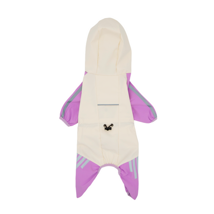 Waterproof Dog Raincoat(Lavender Purple)(6-10lb)