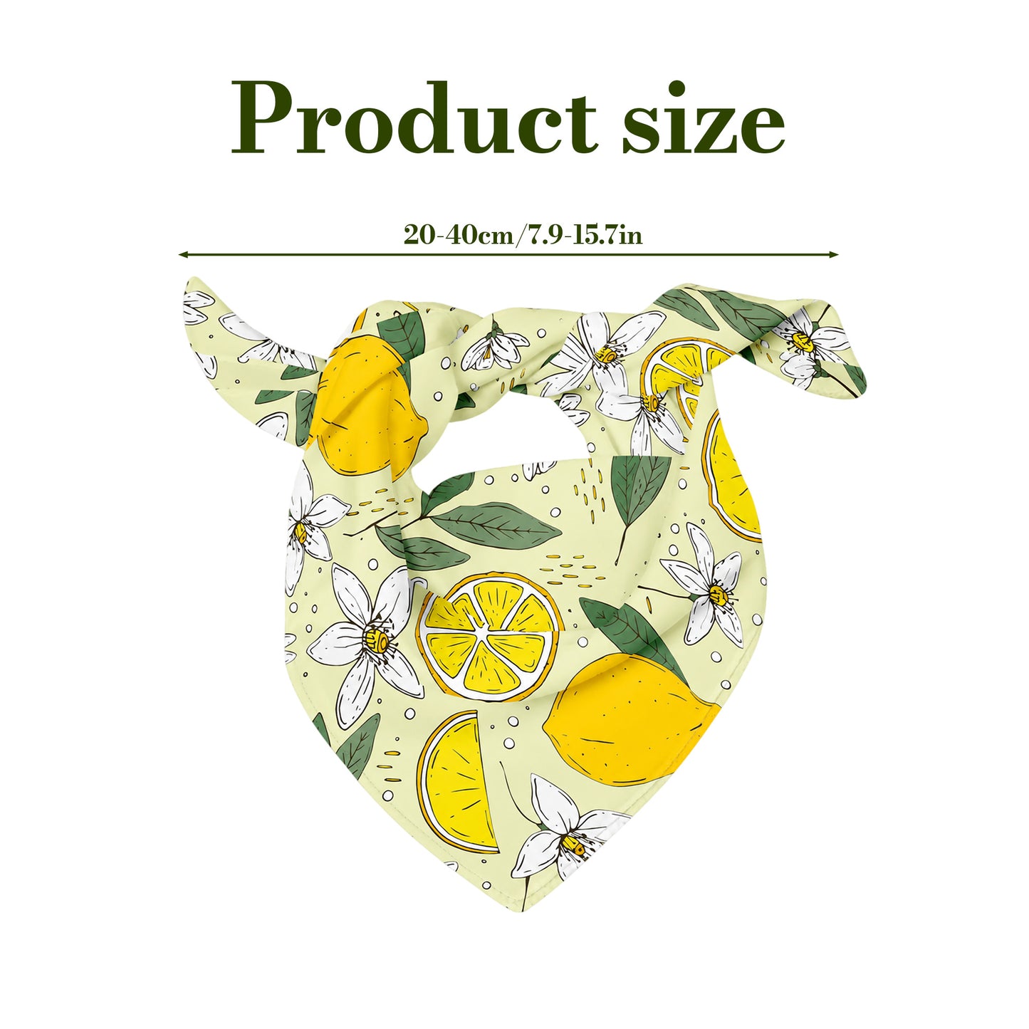 Matching Fruit Bandanas for Pets & Owners, Unisex Bandanas for Male & Female, Adjustable Summer Bandana