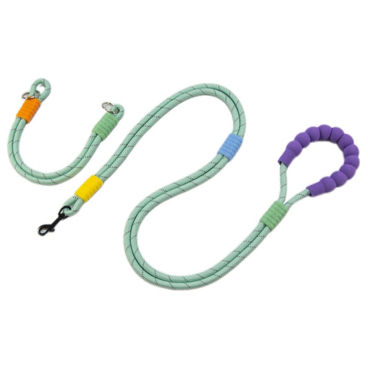 Heavy Duty Dog Collar & Leash Set with Comfort Padded Handle (Fresh Green)