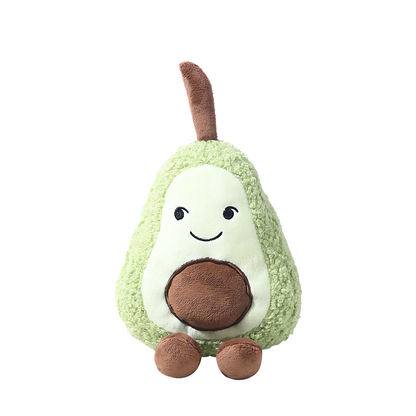 Plush Fruit Squeaky Dog Toy(Avocado)