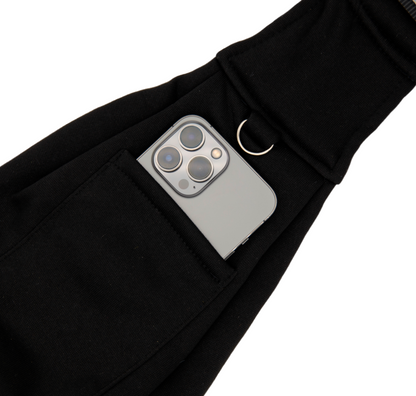 Travel Pet Sling Bag for Small Dogs (Black)